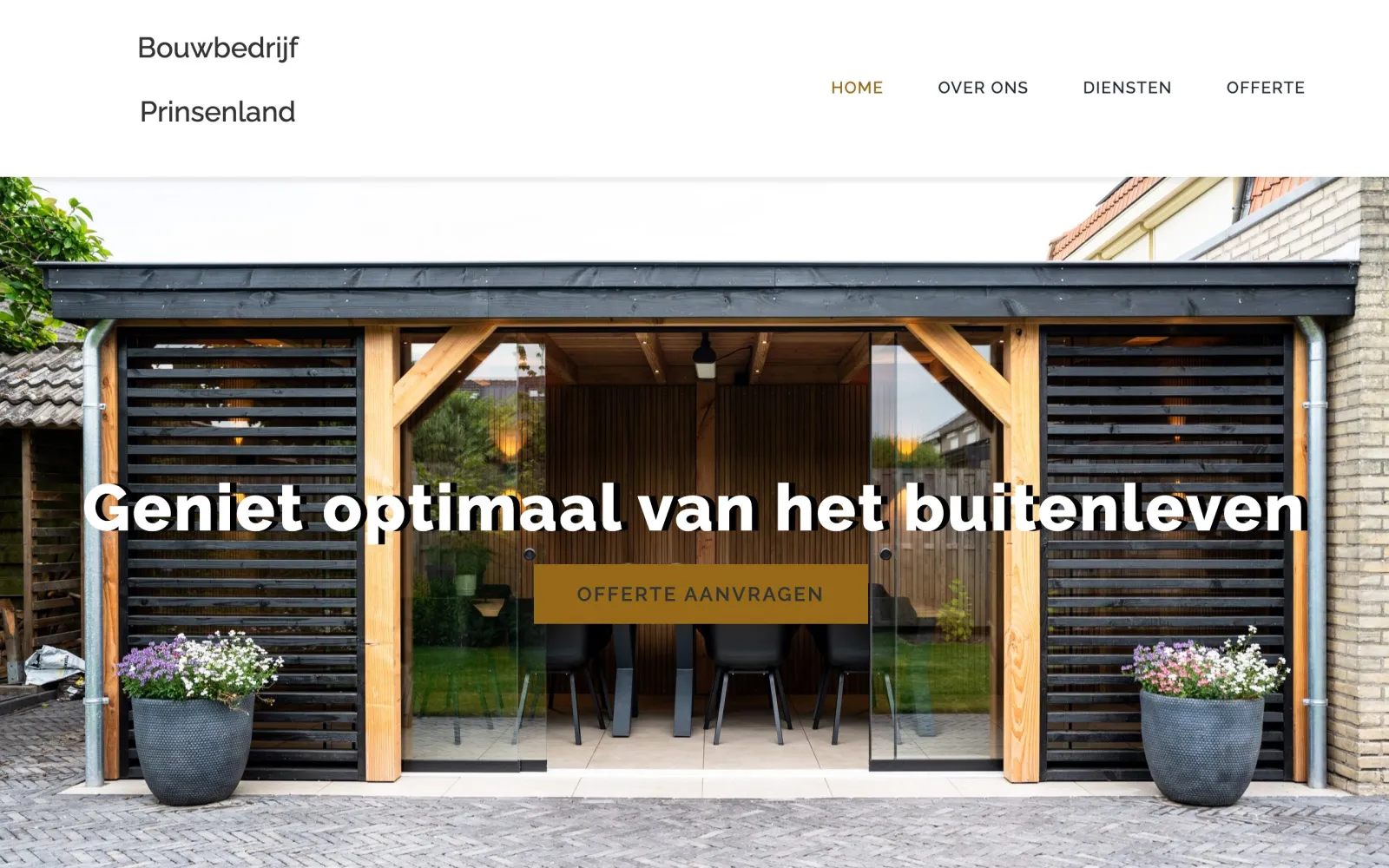 Website Bouwbedrijf Prinsenland