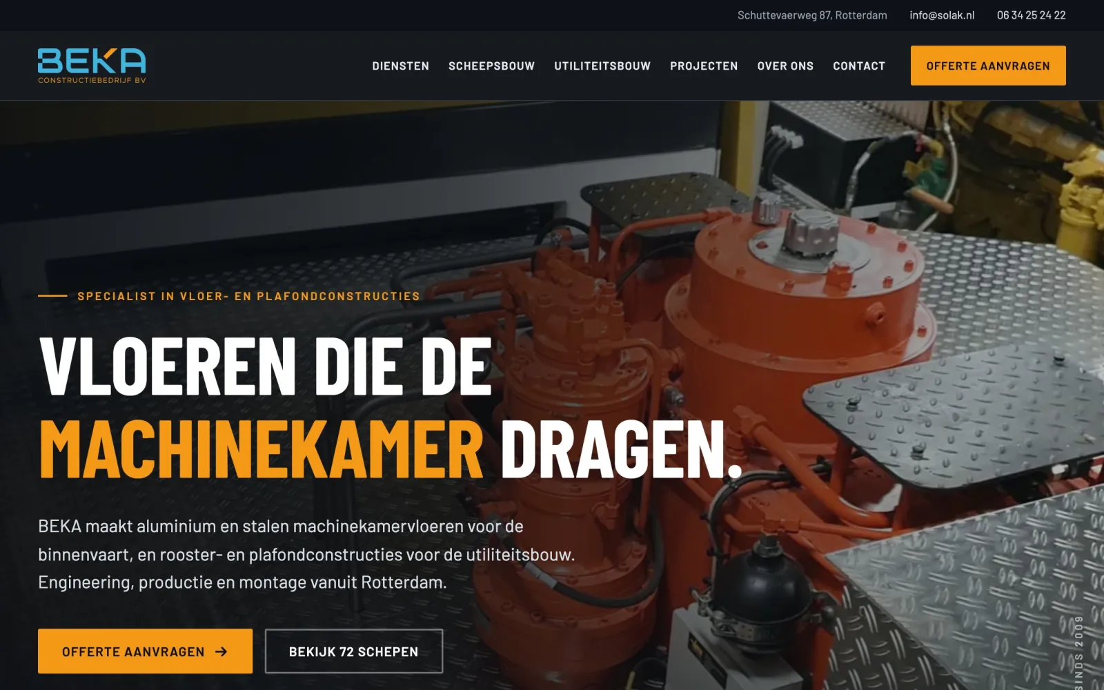 Website BEKA Constructiebedrijf
